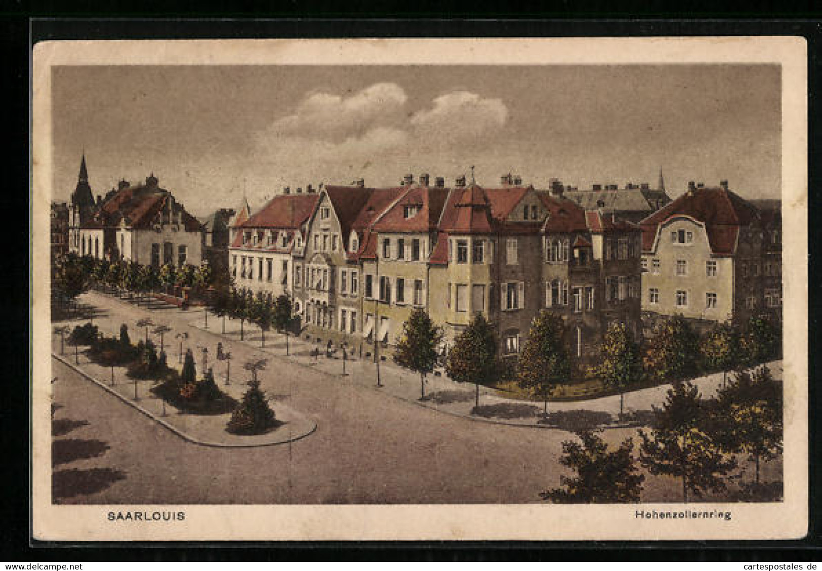 AK Saarlouis, Häuser Am Hohenzollernring  - Kreis Saarlouis