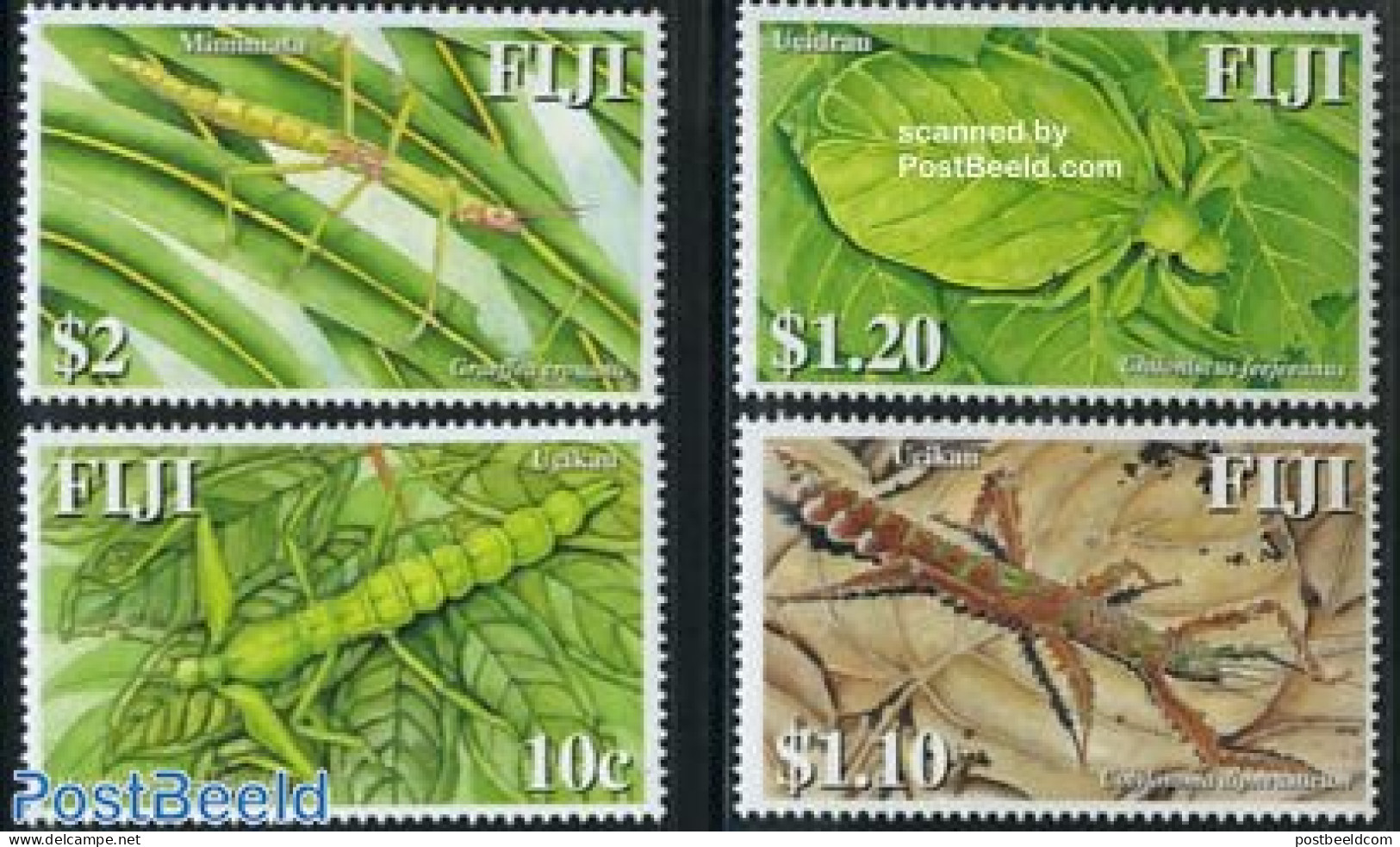 Fiji 2006 Insects 4v, Mint NH, Nature - Animals (others & Mixed) - Insects - Sonstige & Ohne Zuordnung