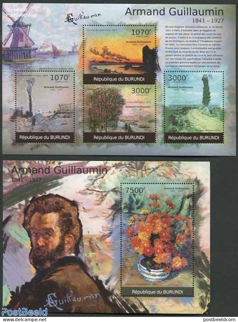 Burundi 2012 Armand Guillaumin Paintings 2 S/s, Mint NH, Art - Paintings - Other & Unclassified