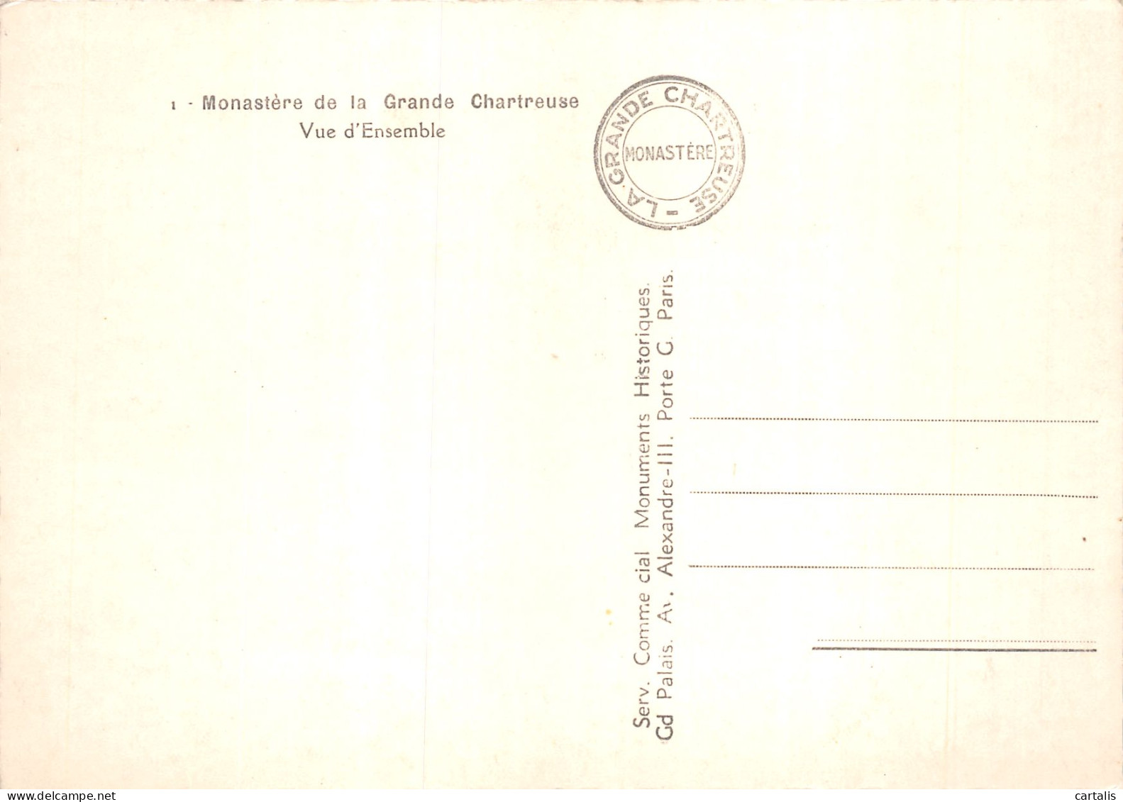 38-LA GRANDE CHARTREUSE-N°4177-D/0381 - Other & Unclassified