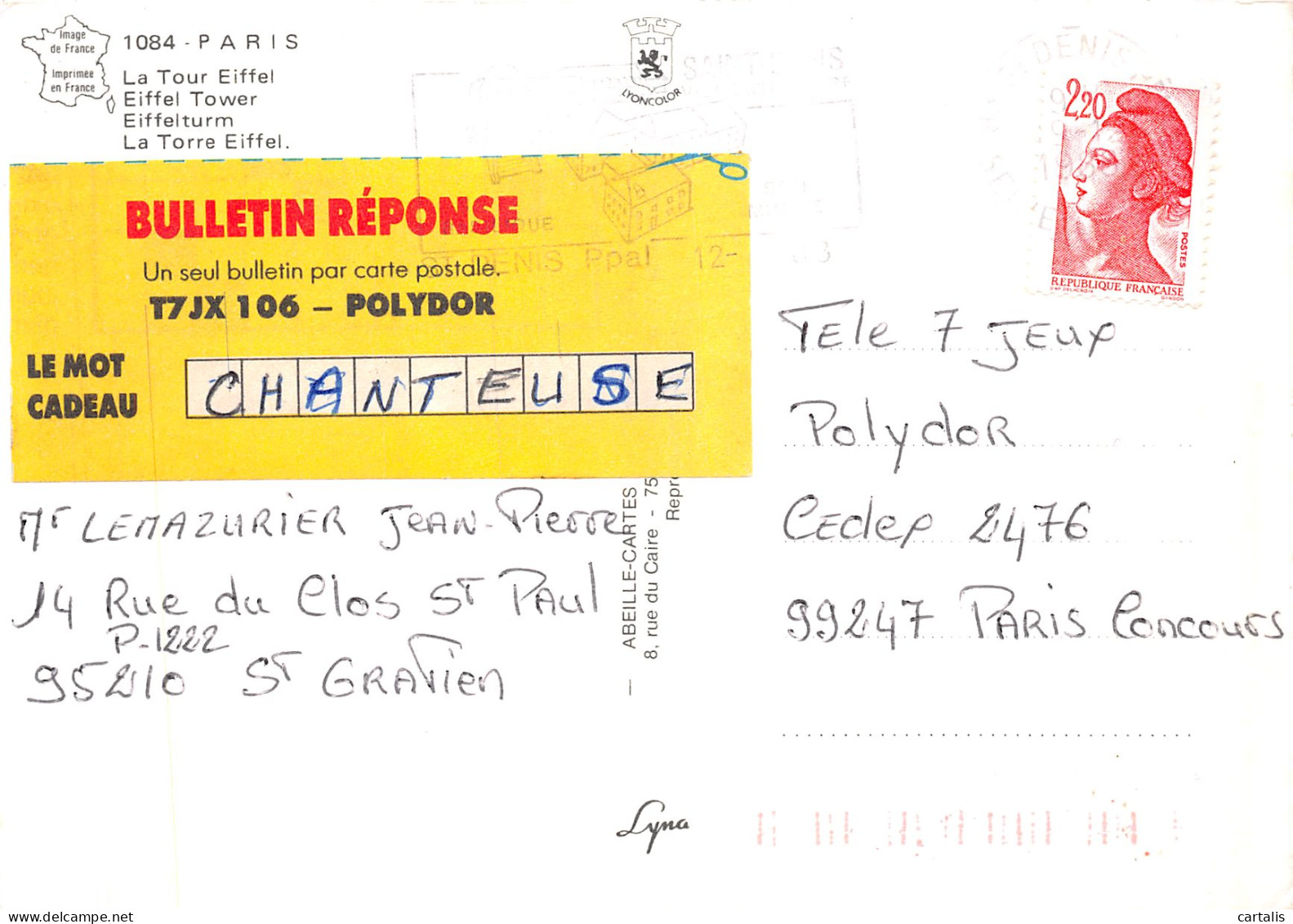 75-PARIS LA TOUR EIFFEL-N°4177-D/0119 - Eiffeltoren
