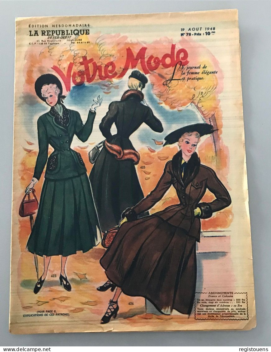 Votre Mode N° 78 - 1900 - 1949