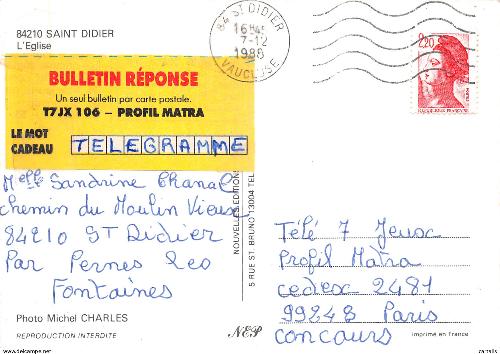 84-SAINT DIDIER-N°4177-D/0017 - Other & Unclassified