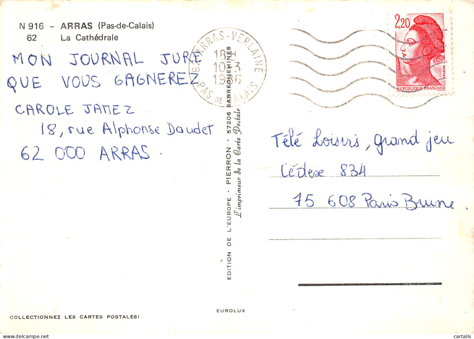 62-ARRAS-N°4177-C/0371 - Arras