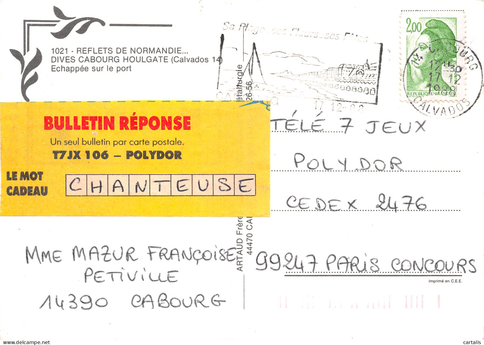 14-DIVES CABOURG HOULGATE-N°4177-C/0345 - Other & Unclassified