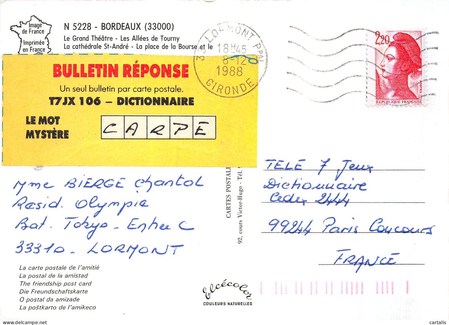 33-BORDEAUX-N°4177-C/0321 - Bordeaux