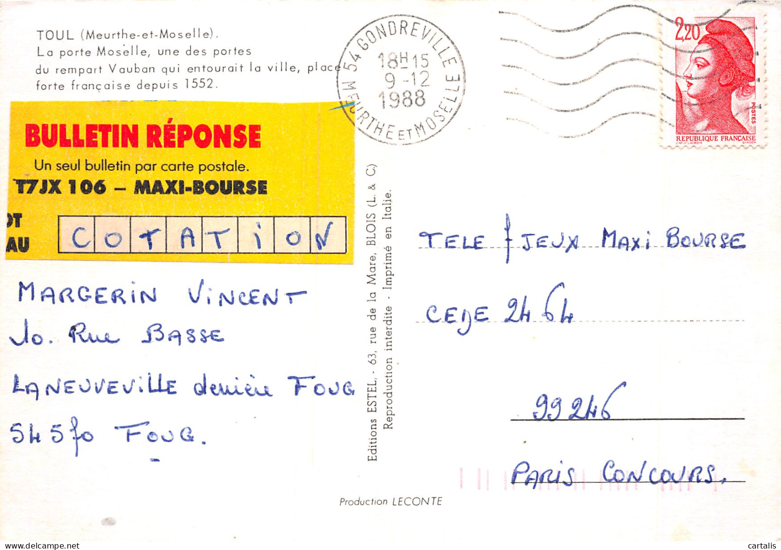 54-TOUL-N°4177-C/0289 - Toul