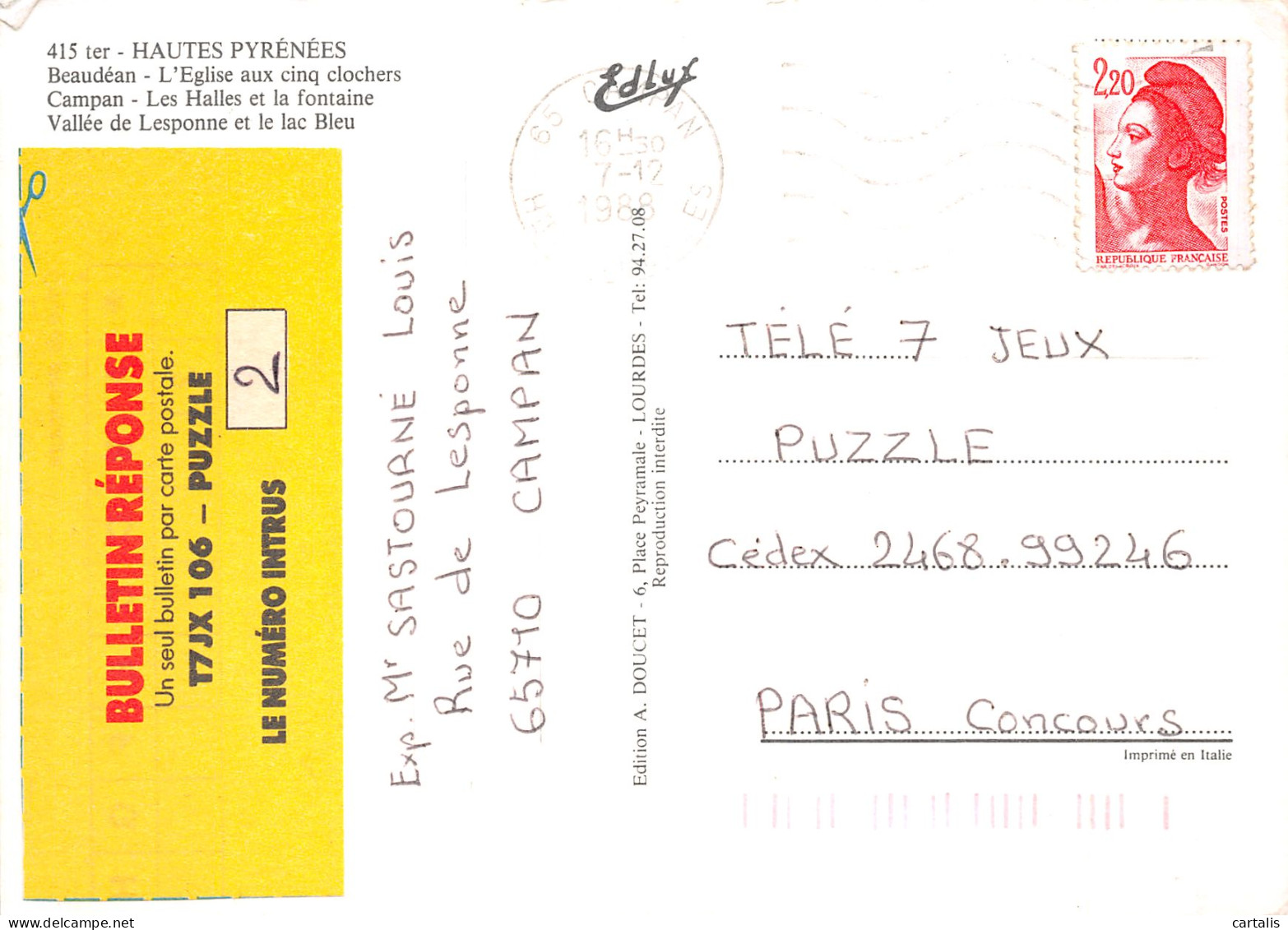 65-LES HAUTES PYRENEES-N°4177-C/0285 - Andere & Zonder Classificatie