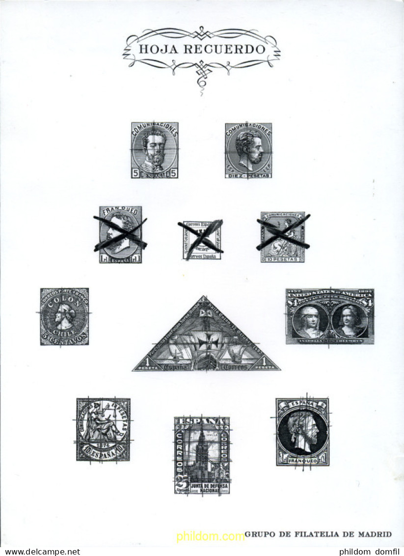 273591 MNH ESPAÑA Hojas Recuerdo 1973 COLECTIVA - Unused Stamps