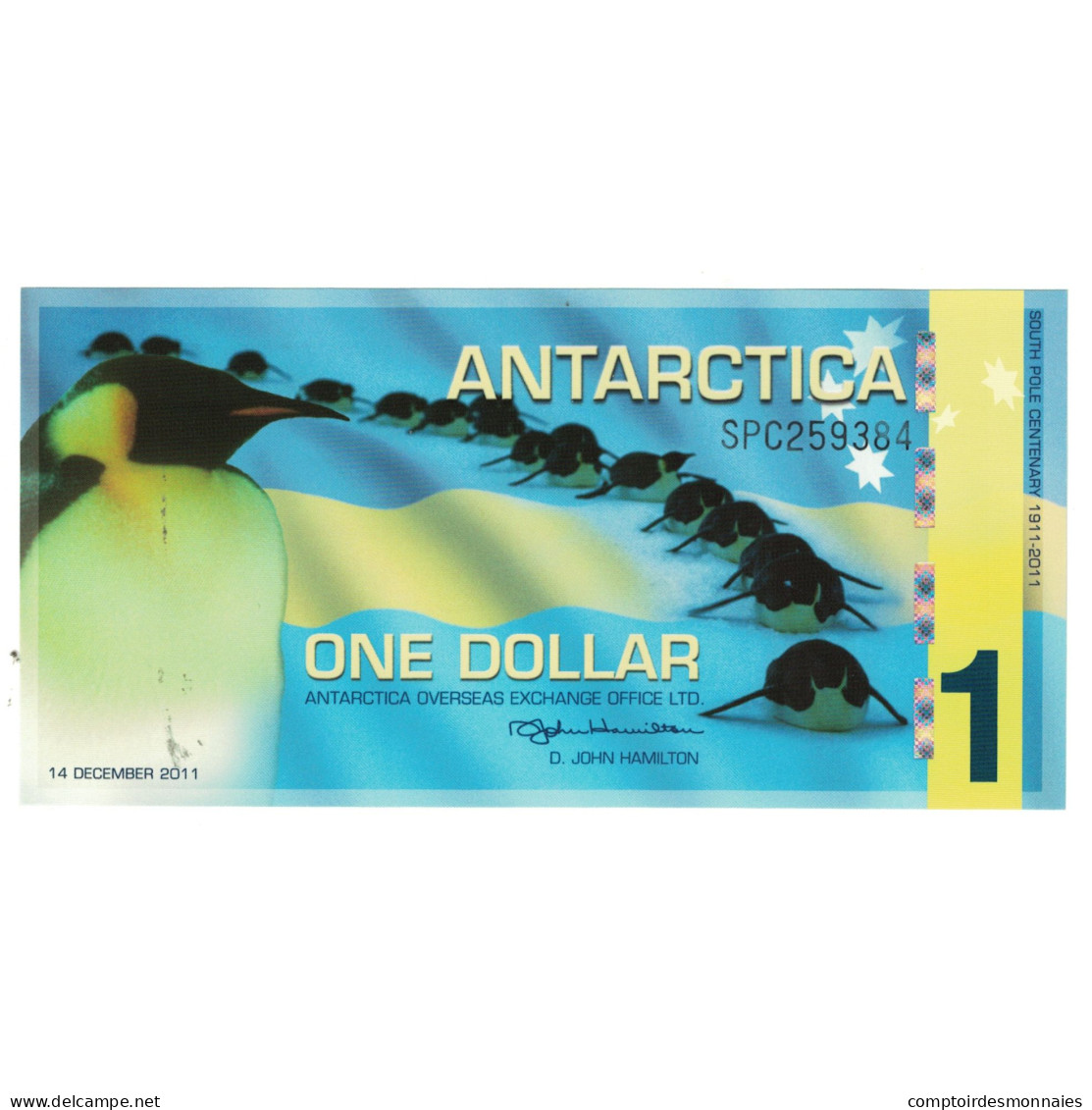 Billet, Antartique, 1 Dollar, 2011, 2011-12-14, NEUF - Autres - Amérique