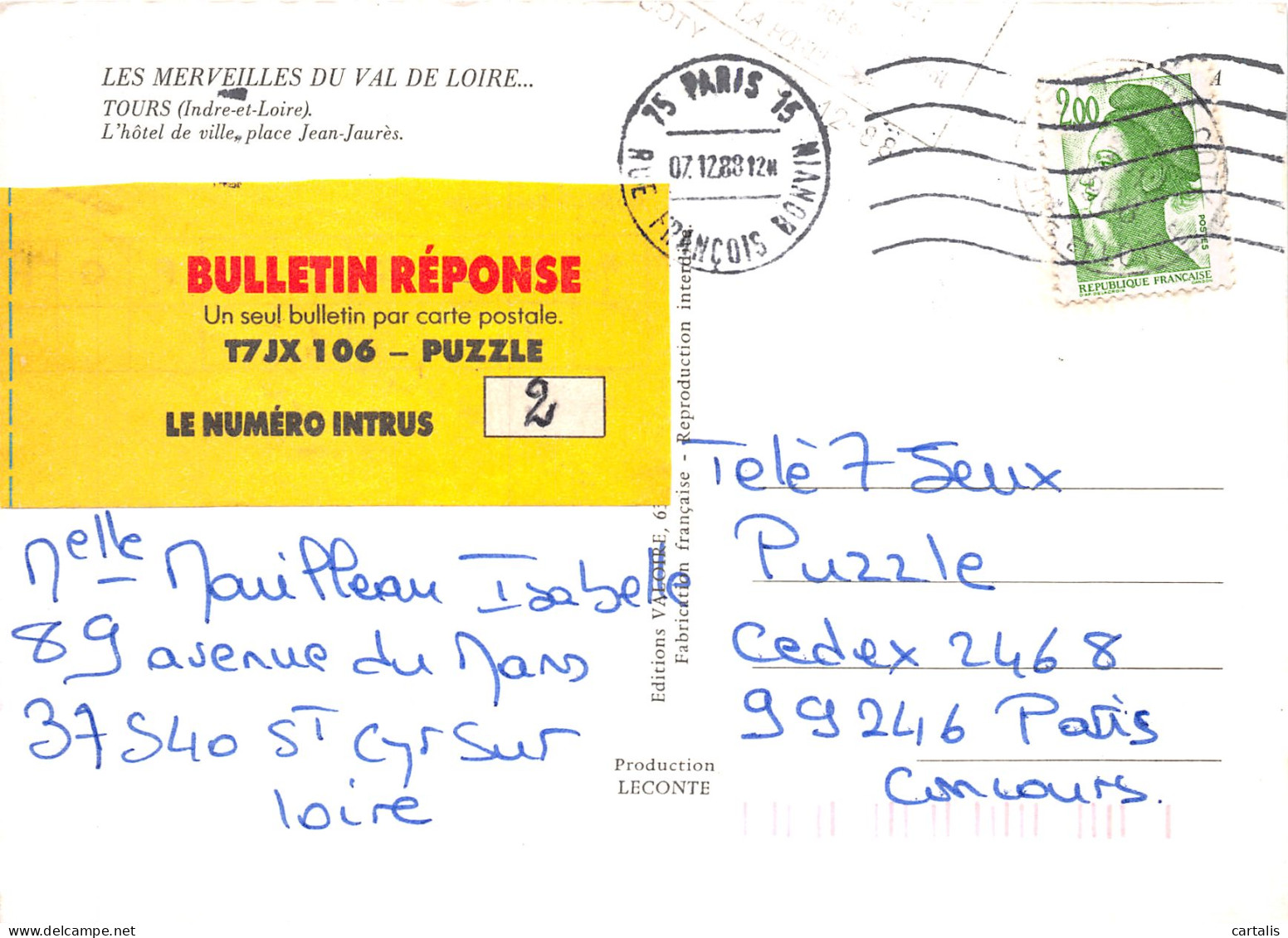 37-TOURS-N°4177-C/0091 - Tours