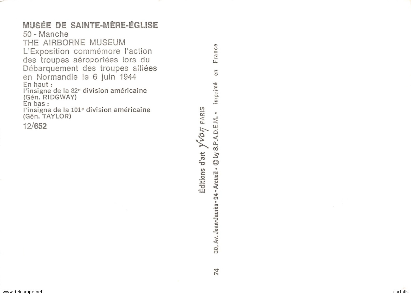 50-SAINTE MERE EGLISE-N°4178-C/0367 - Sainte Mère Eglise