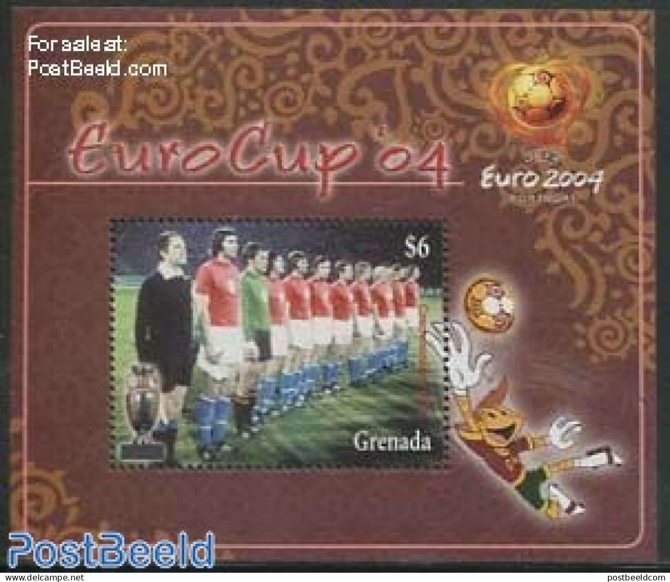 Grenada 2004 EC Football S/s, Mint NH, Sport - Football - Autres & Non Classés