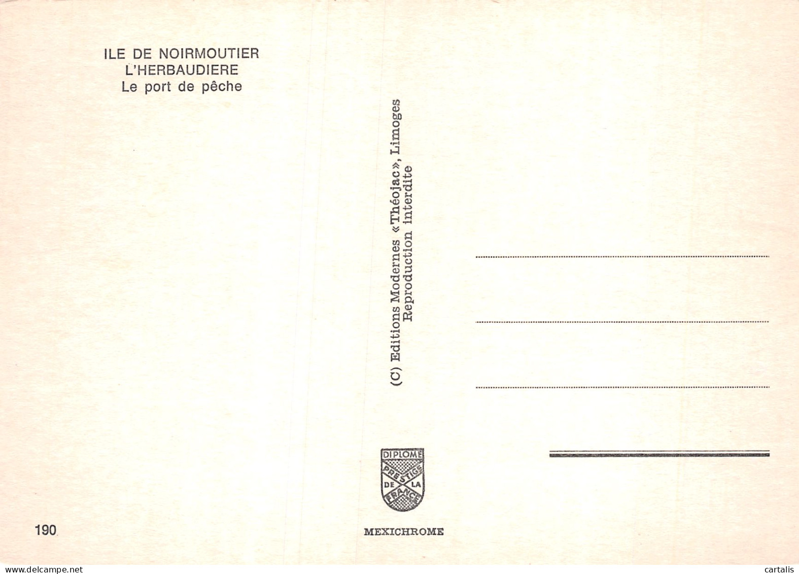 85-NOIRMOUTIER HERBAUDIERE-N°4178-B/0379 - Noirmoutier