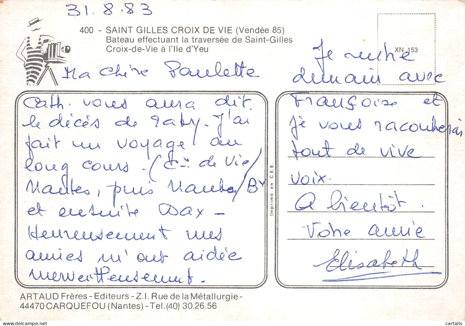 85-SAINT GILLES CROIX DE VIE-N°4178-B/0365 - Saint Gilles Croix De Vie