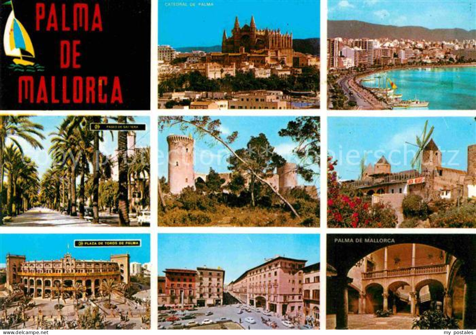 72796302 Palma De Mallorca Catedral Paseo De Sagrera Plaza De Toros De Palma Pal - Andere & Zonder Classificatie