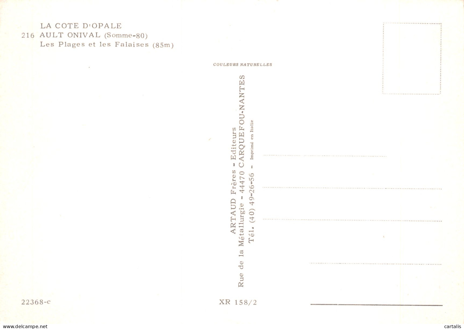 80-AULT ONIVAL-N°4178-B/0301 - Ault