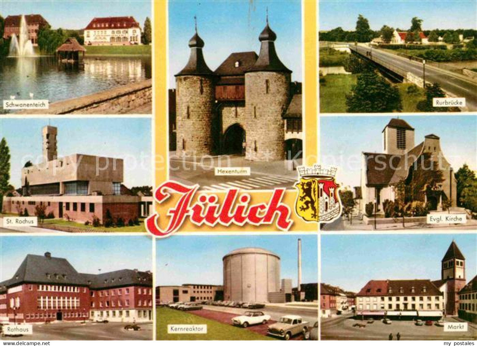 72796287 Juelich Hexenturm Evangelische Kirche Markt Rathaus Juelich - Juelich