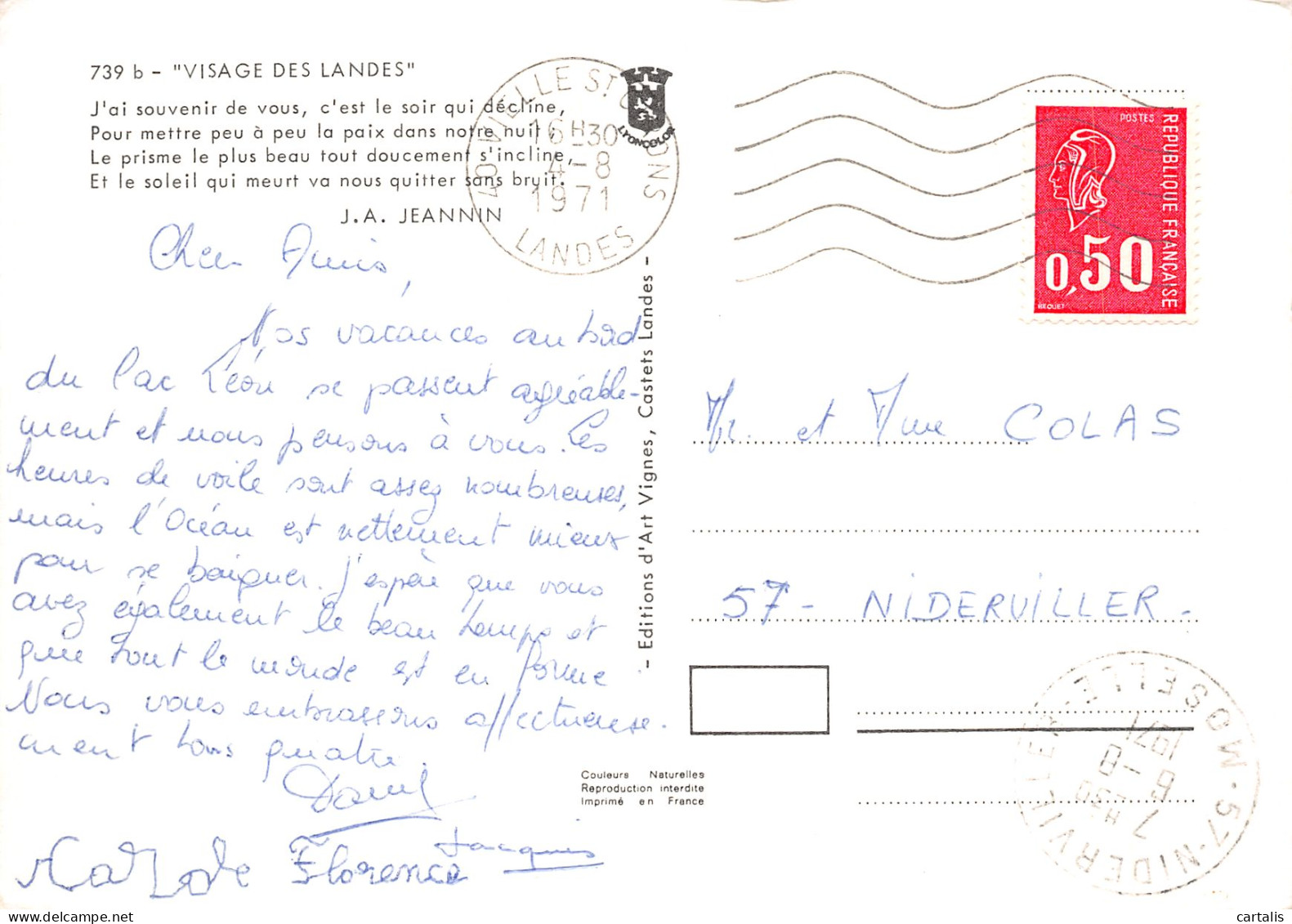 40-LES LANDES-N°4178-B/0037 - Other & Unclassified