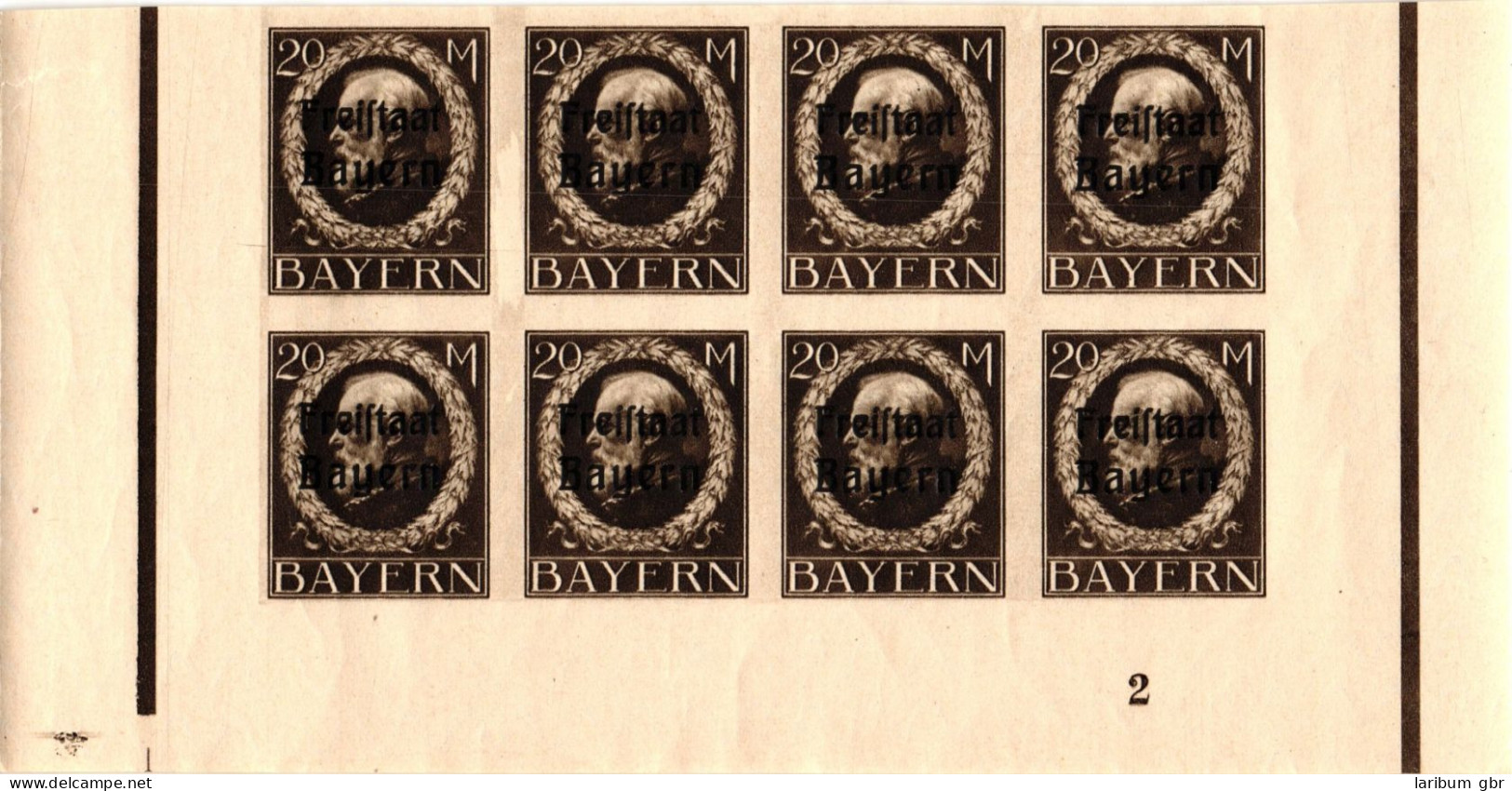 Bayern 168-170 Postfrisch Je Als 8er Bogenteil Mit Nummer #JG100 - Neufs