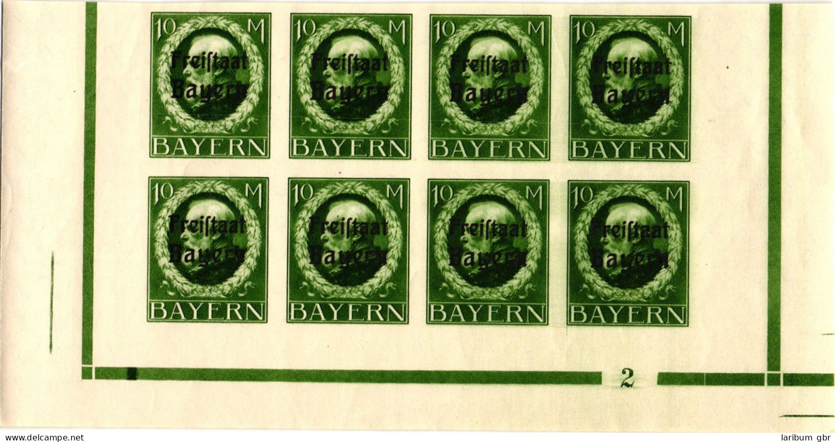 Bayern 168-170 Postfrisch Je Als 8er Bogenteil Mit Nummer #JG100 - Ungebraucht