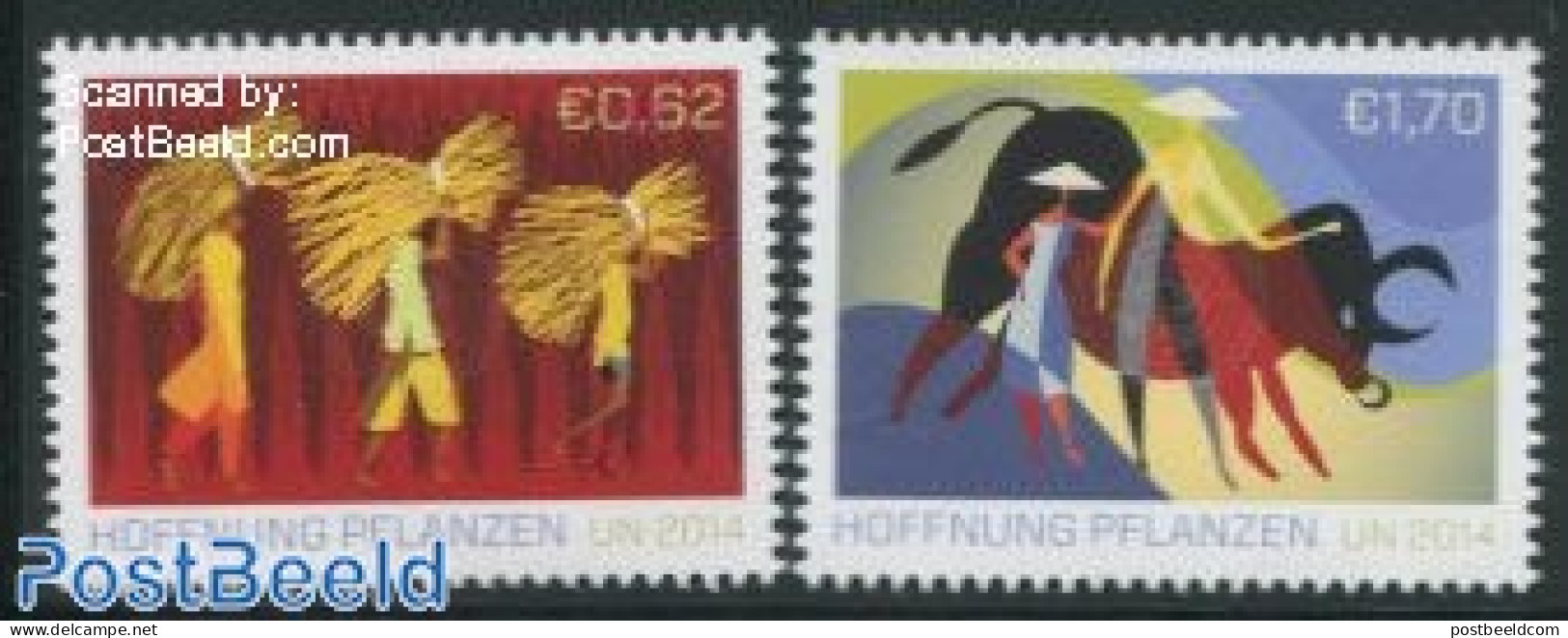 United Nations, Vienna 2014 Cultivating Hope 2v, Mint NH - Andere & Zonder Classificatie