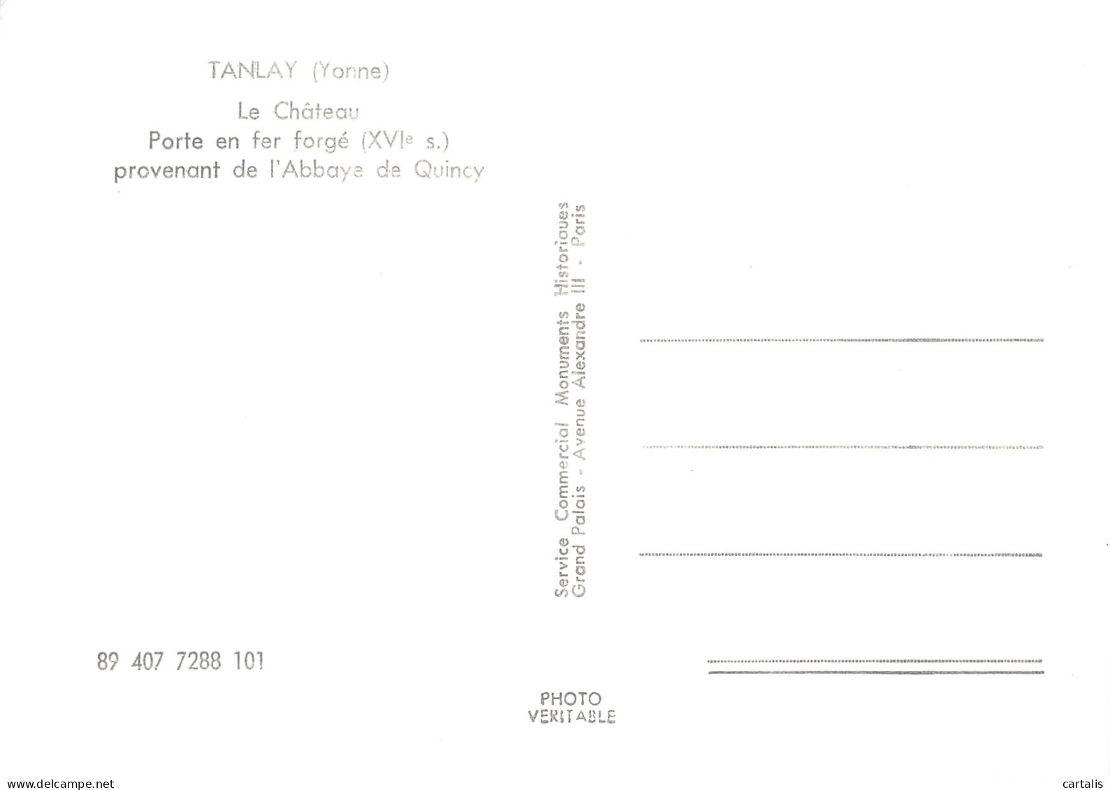 89-TANLAY LE CHATEAU-N°4178-B/0003 - Tanlay