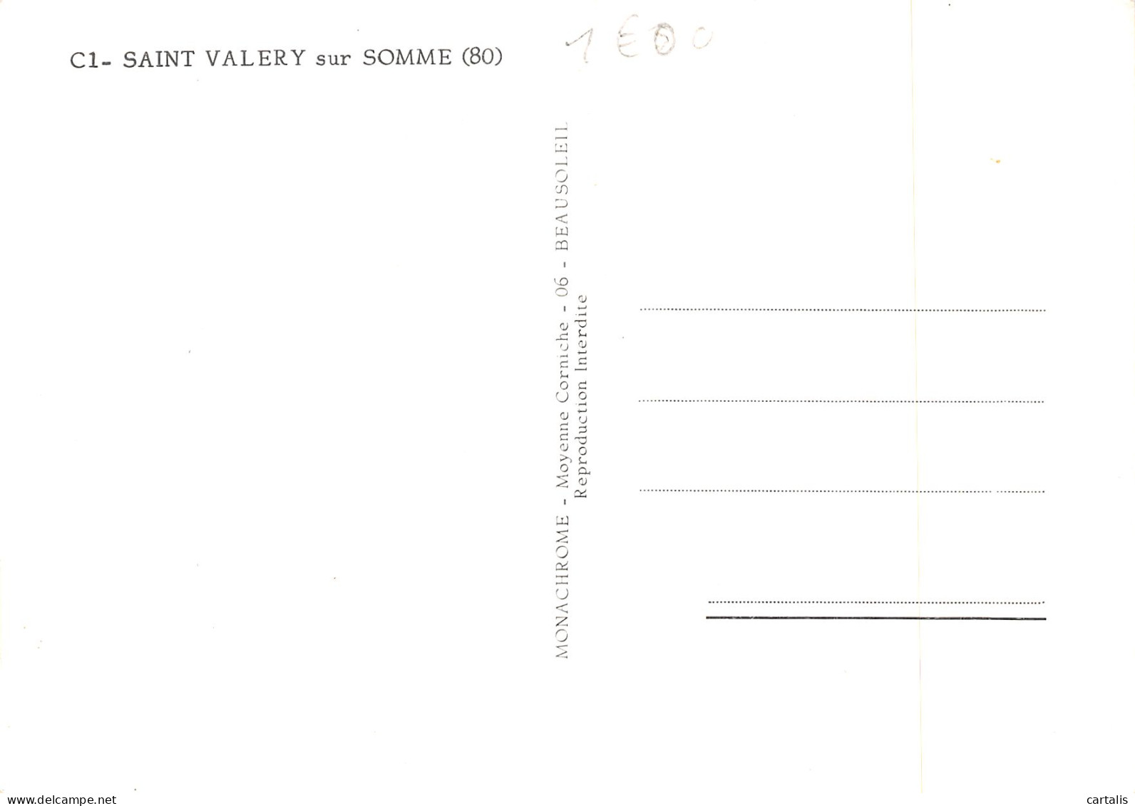 80-SAINT VALERY SUR SOMME-N°4178-A/0341 - Saint Valery Sur Somme
