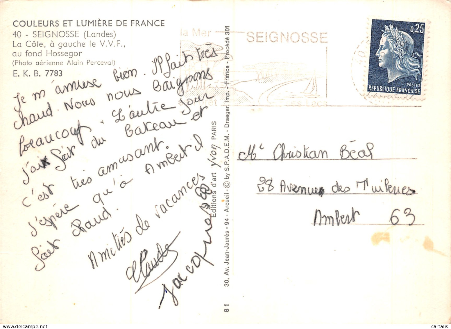 40-SEIGNOSSE-N°4179-B/0065 - Other & Unclassified