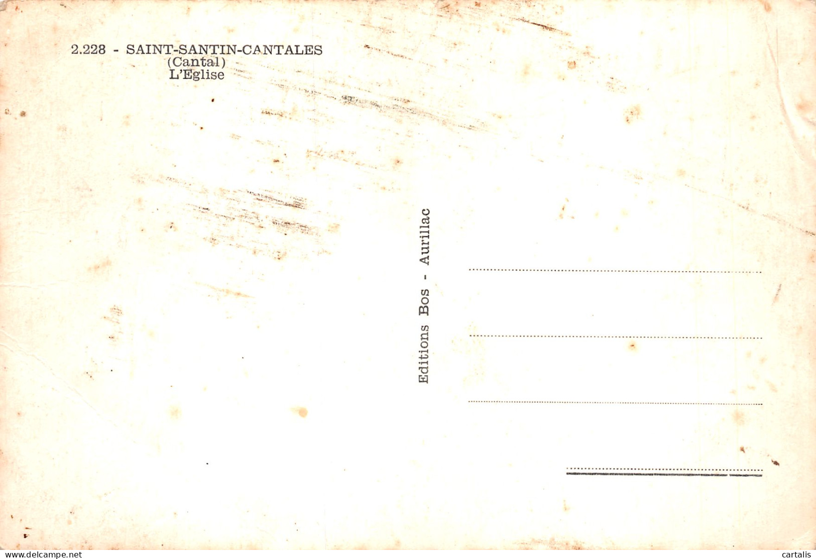 15-SAINT SANTIN CANTALES-N°4179-B/0041 - Autres & Non Classés