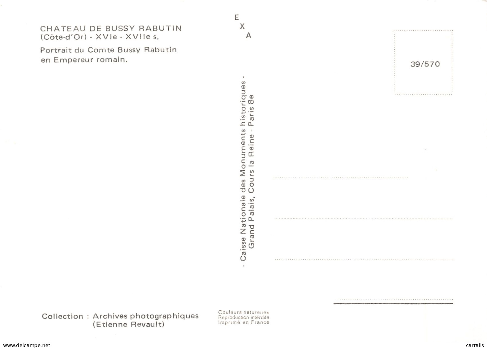 21-BUSSY RABUTIN LE CHATEAU-N°4179-A/0259 - Sonstige & Ohne Zuordnung