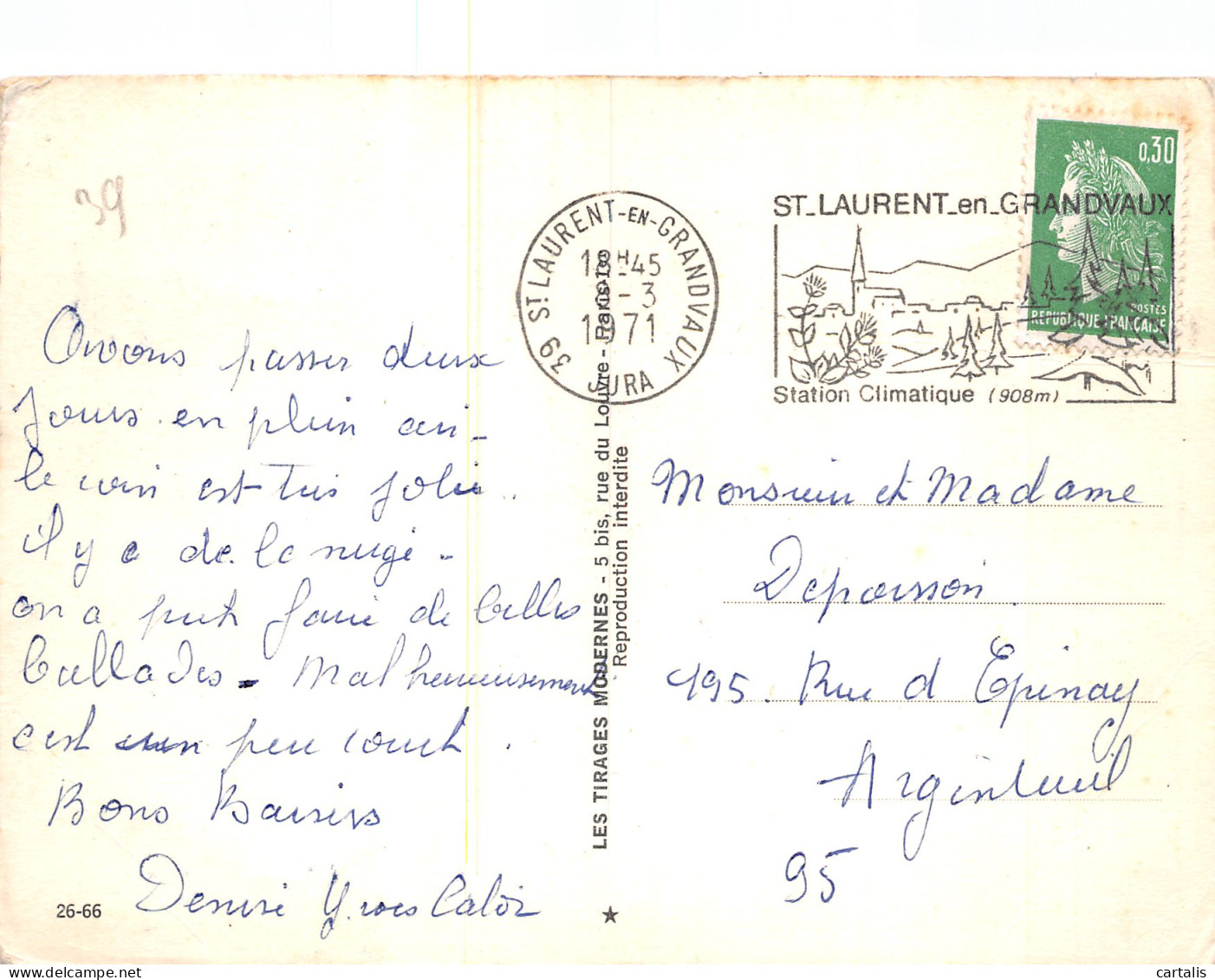 39-SAINT CLAUDE-N°4179-A/0155 - Saint Claude