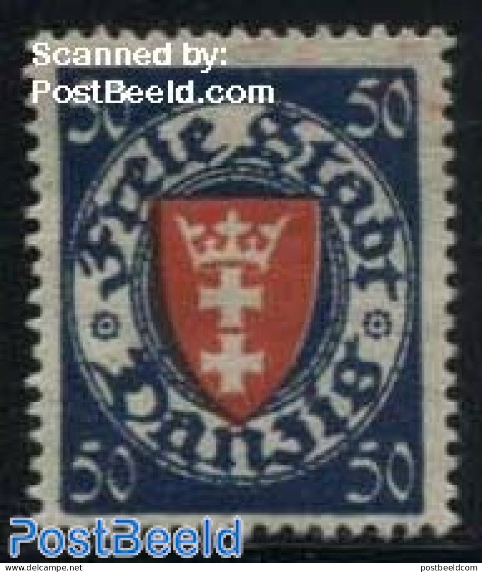 Germany, Danzig 1924 50pf, Stamp Out Of Set, Unused (hinged) - Sonstige & Ohne Zuordnung
