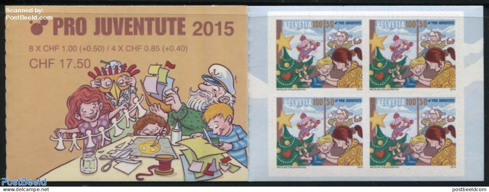 Switzerland 2015 Pro Juventute, Family Rituals Booklet, Mint NH, Health - Religion - Transport - Food & Drink - Christ.. - Unused Stamps