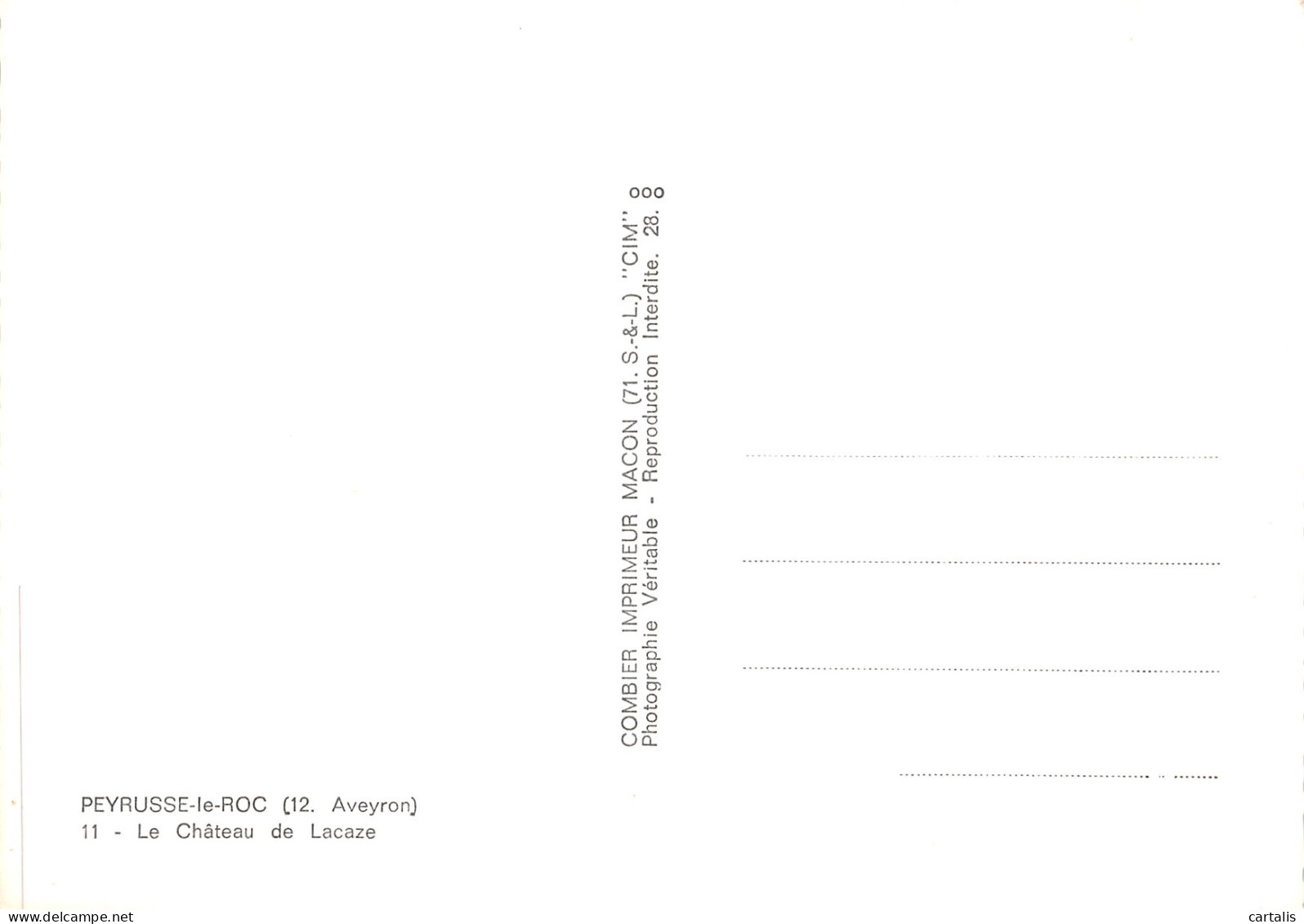 12-PEYRUSSE LE ROC CHATEAU LACAZE-N°4178-D/0351 - Altri & Non Classificati