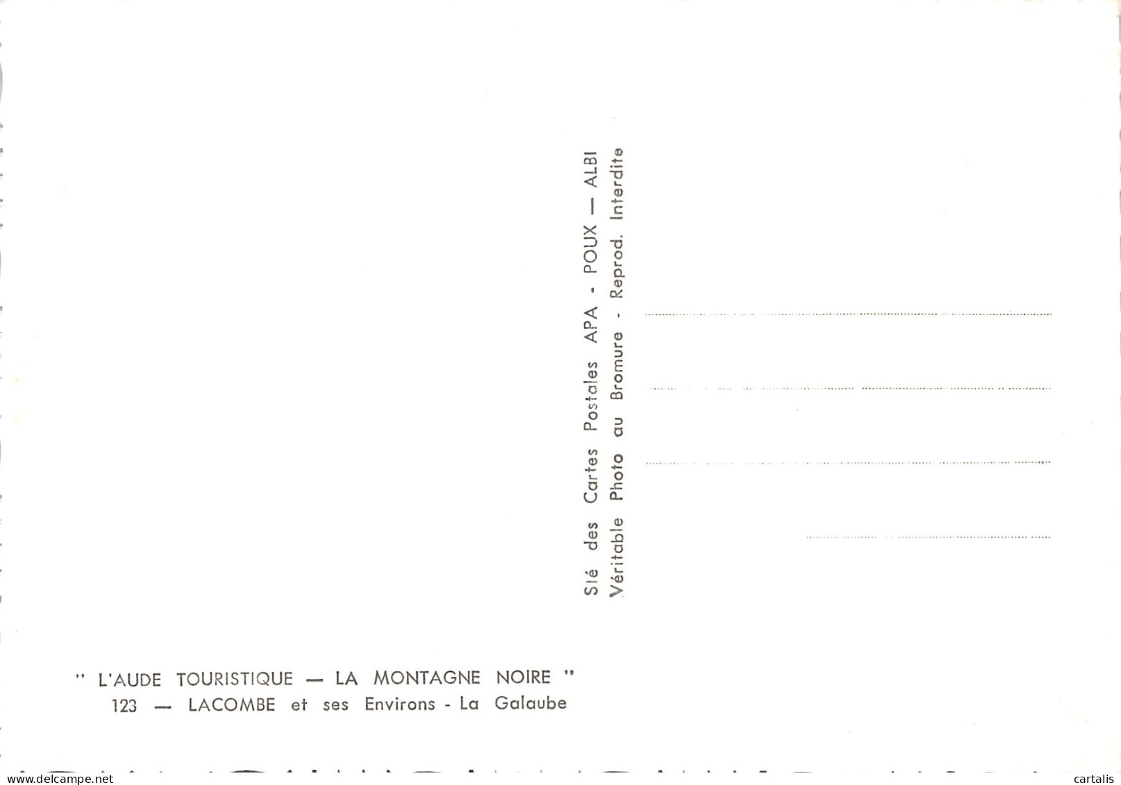 11-LA MONTAGNE NOIRE-N°4178-D/0271 - Other & Unclassified