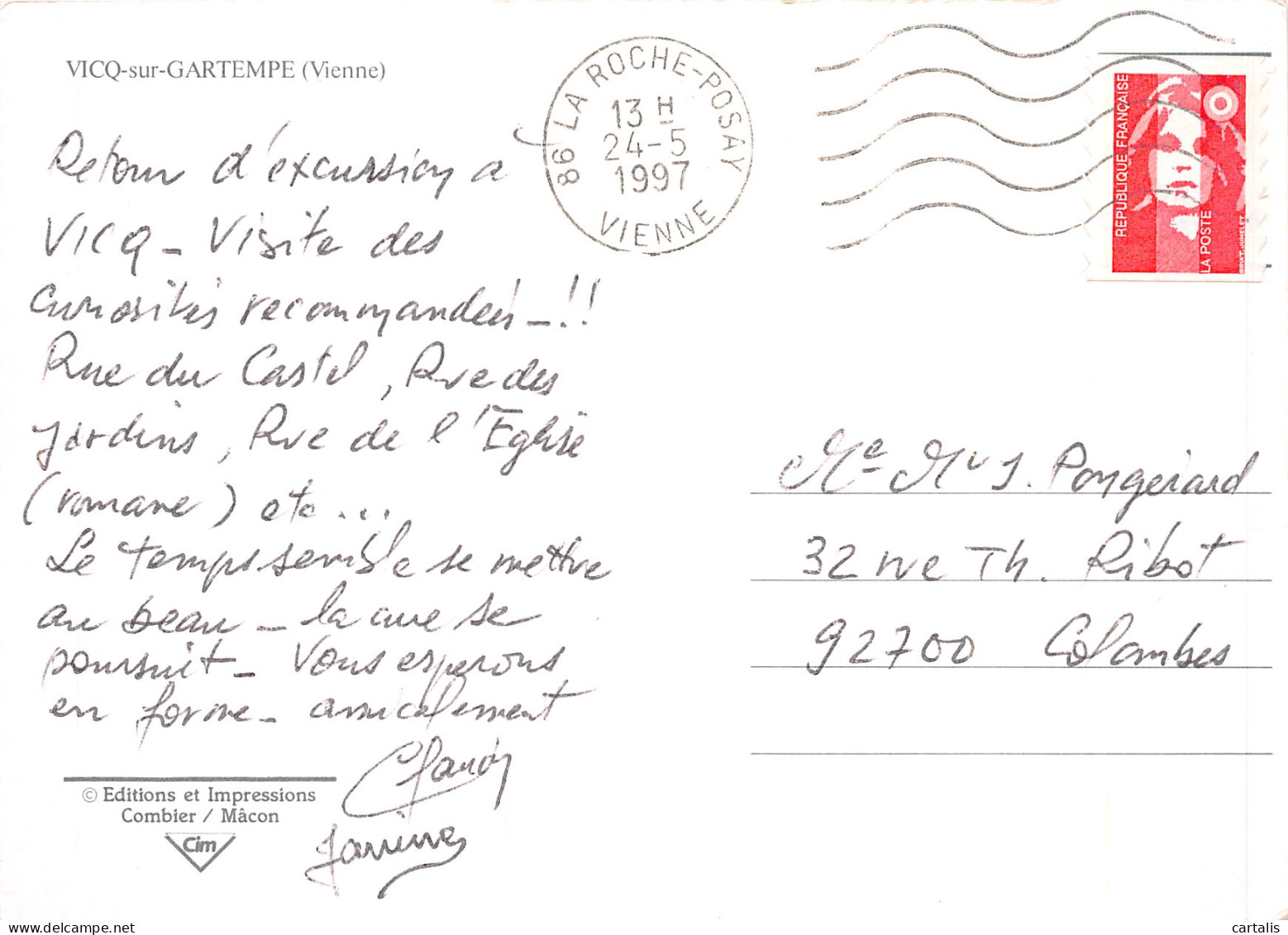 86-VICQ SUR GARTEMPE-N°4178-D/0133 - Other & Unclassified