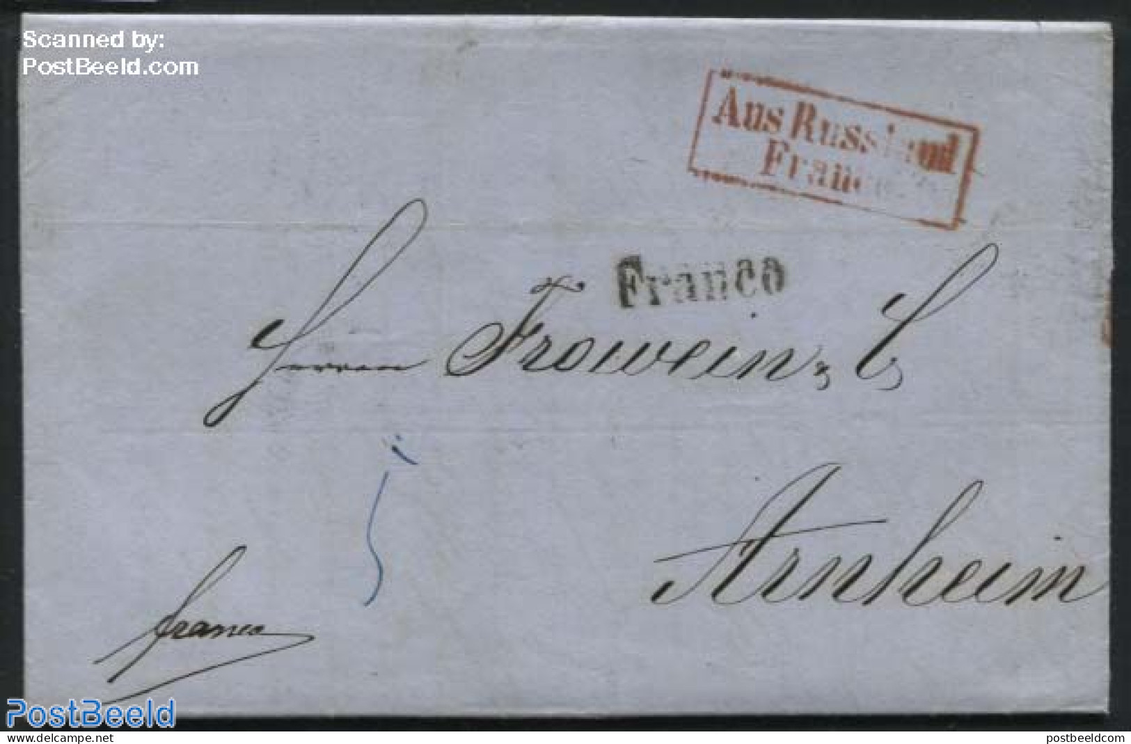 Russia 1860 Letter From St. Petersburg To Arnheim (NL), Postal History - Sonstige & Ohne Zuordnung