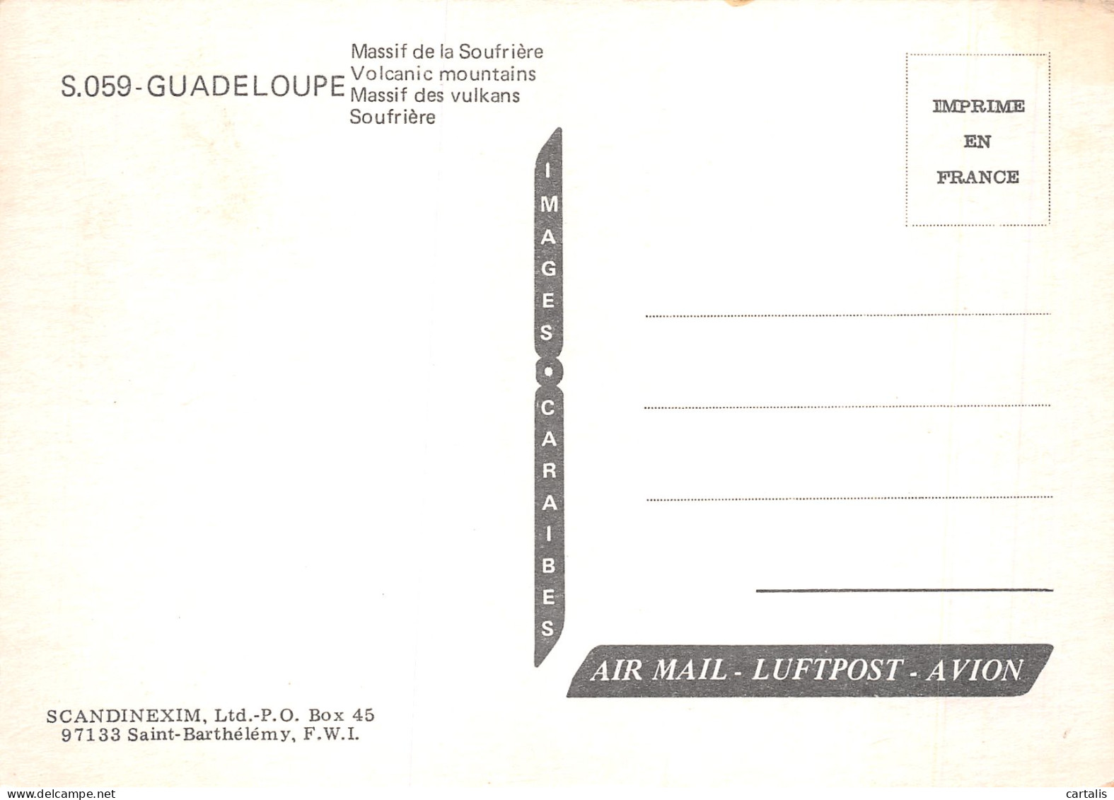 971-GUADELOUPE MASSIF DE LA SOUFRIERE-N°4179-C/0385 - Andere & Zonder Classificatie