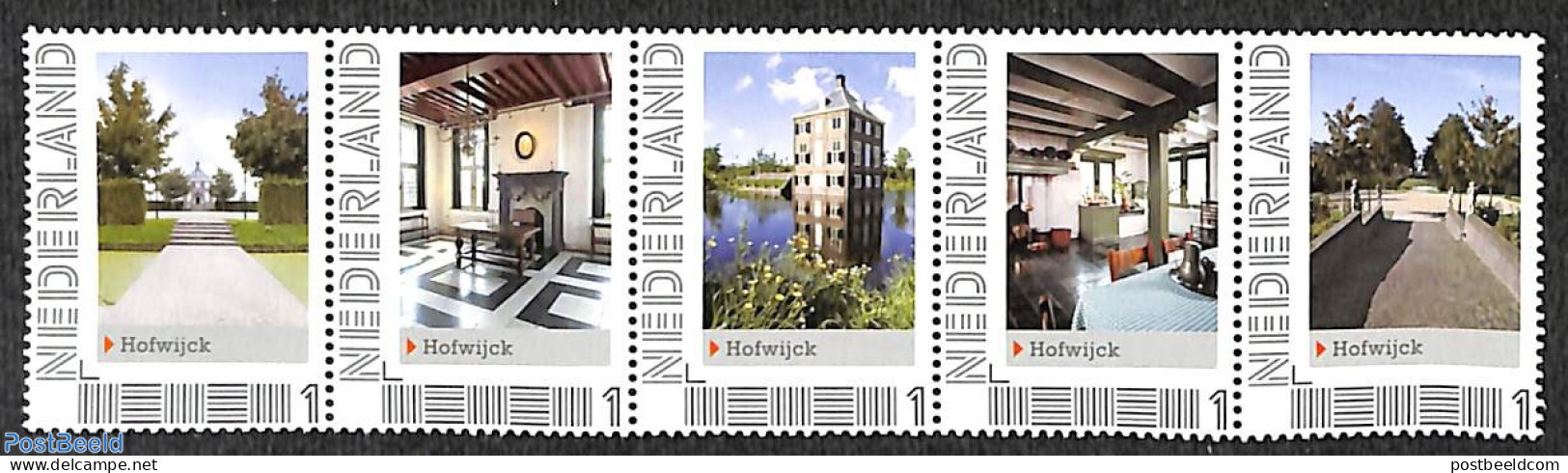 Netherlands - Personal Stamps TNT/PNL 2012 Hofwijck 5v [::::], Mint NH - Sonstige & Ohne Zuordnung