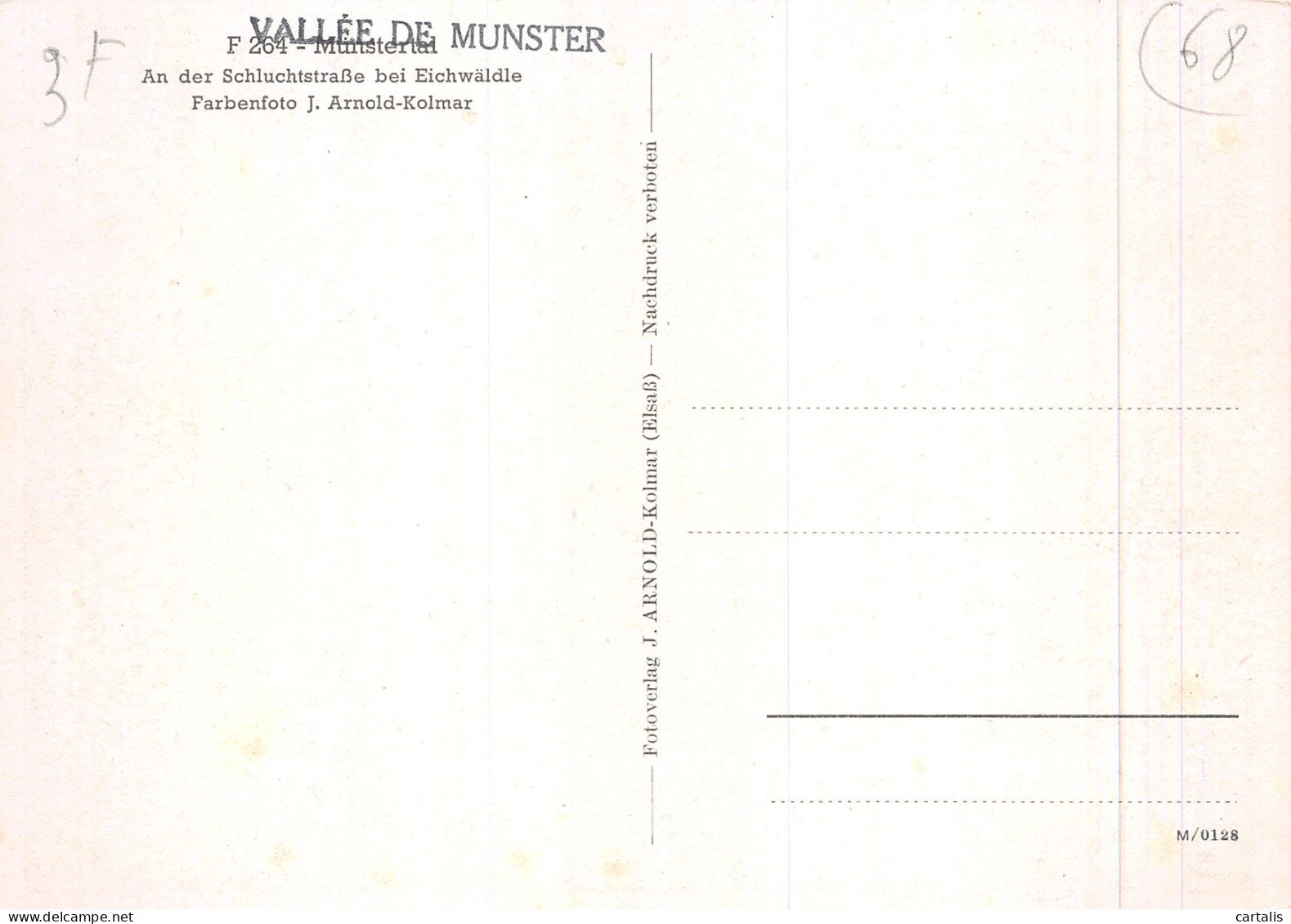 68-VALLEE DE MUNSTER-N°4179-B/0383 - Other & Unclassified