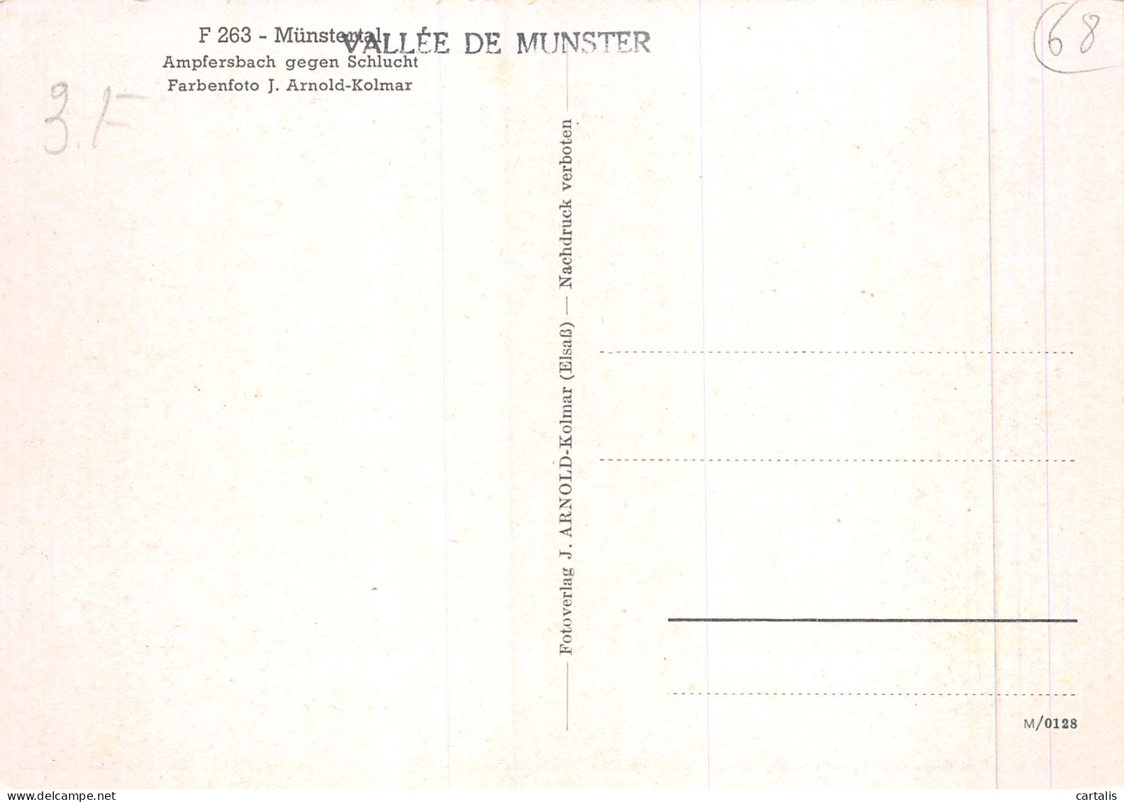 68-VALLEE DE MUNSTER-N°4179-B/0381 - Sonstige & Ohne Zuordnung