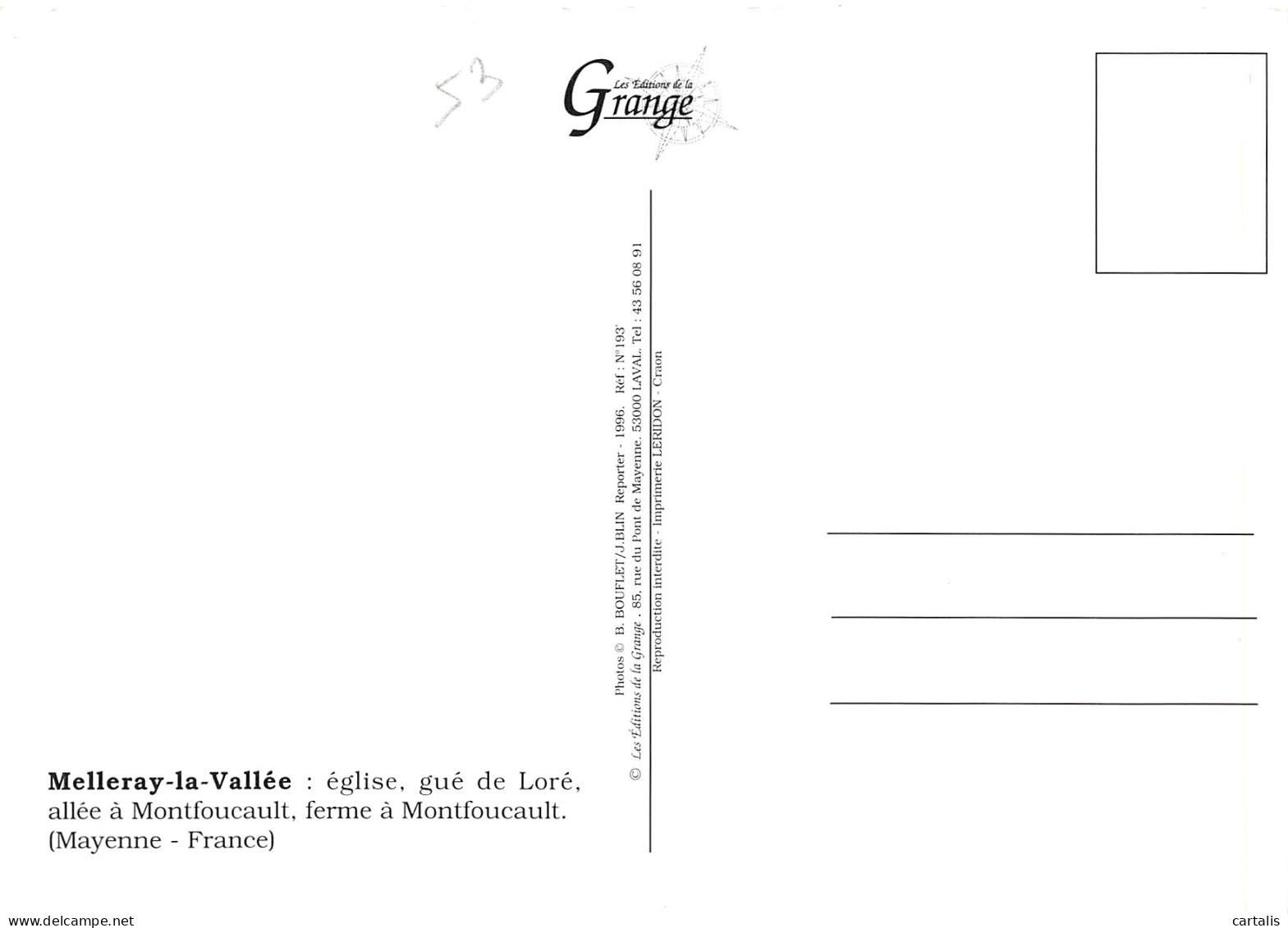 72-MELLERAY LA VALLEE-N°4180-C/0393 - Andere & Zonder Classificatie