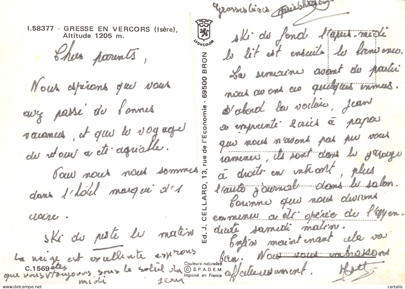 38-GRESSE EN VERCORS-N°4180-C/0315 - Autres & Non Classés