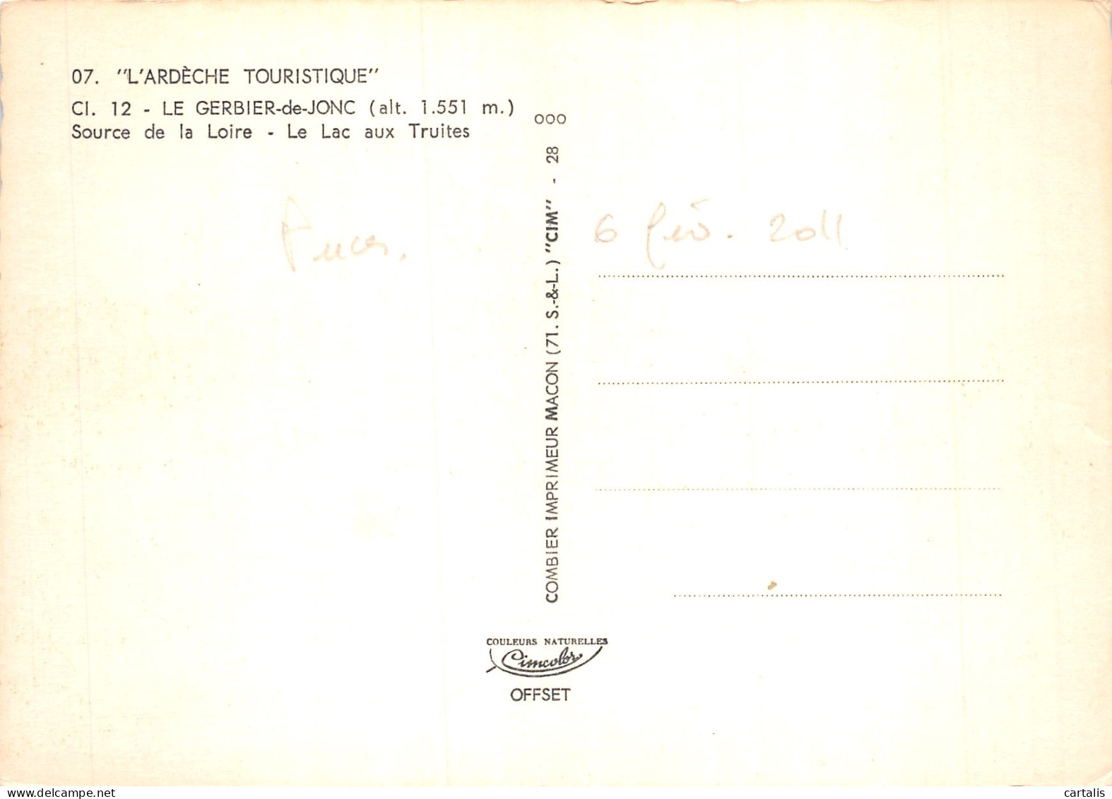 07-LE MONT GERBIER DE JONCS-N°4180-C/0283 - Andere & Zonder Classificatie