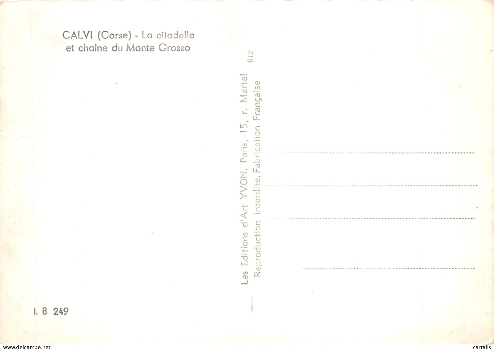 2B-CALVI-N°4180-C/0175 - Calvi