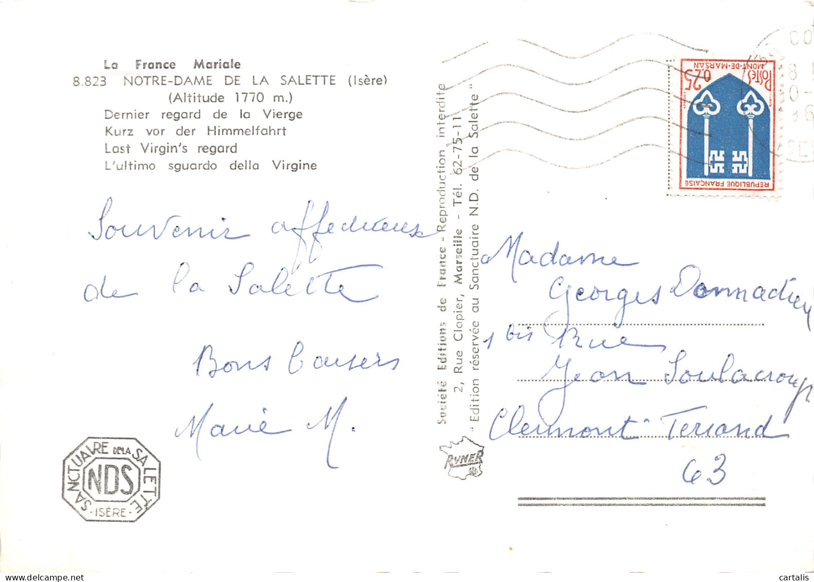 38-NOTRE DAME DE LA SALETTE-N°4180-C/0129 - Other & Unclassified