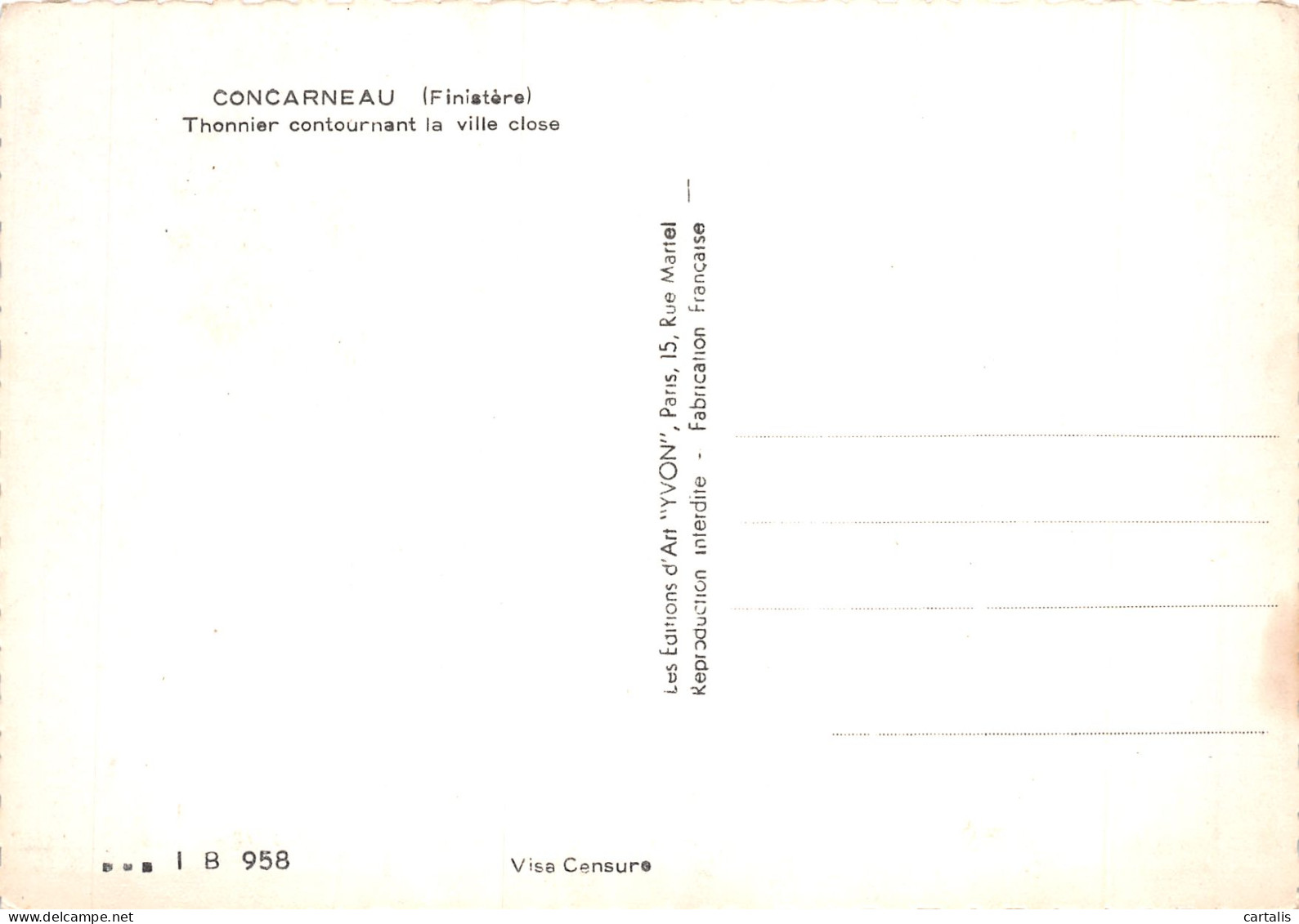 29-CONCARNEAU-N°4180-C/0039 - Concarneau