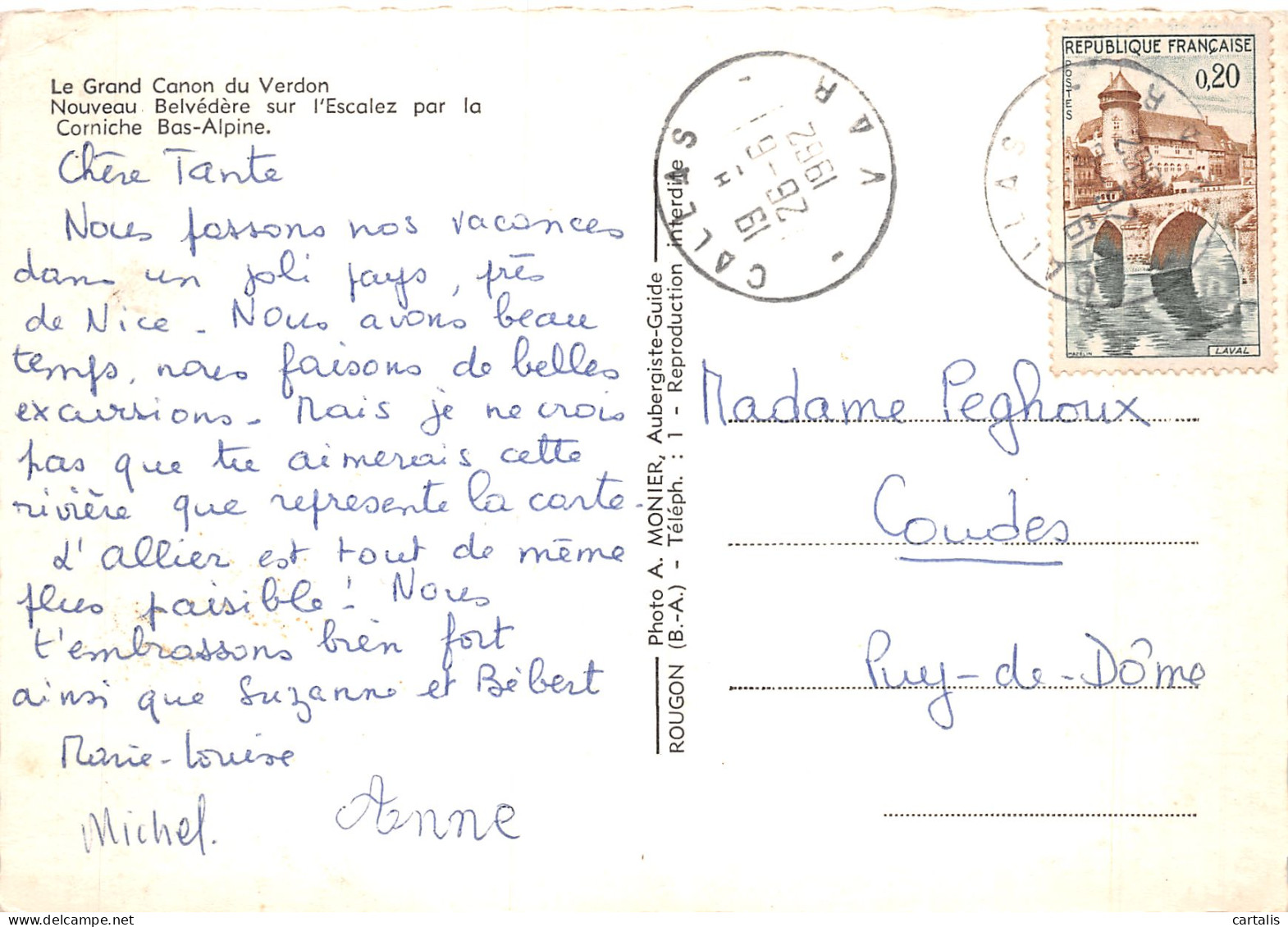 04-LE GRAND CANON DU VERDON-N°4180-C/0045 - Altri & Non Classificati