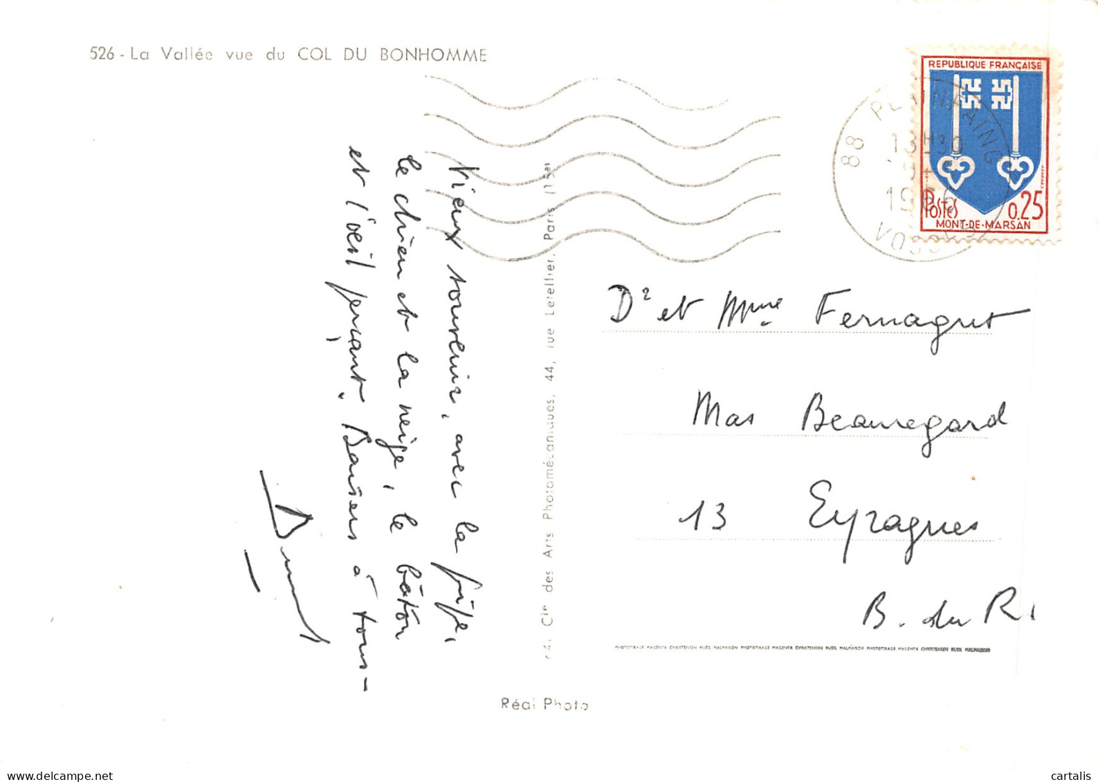 68-LE COL DU BONHOMME LA VALLEE-N°4180-B/0273 - Sonstige & Ohne Zuordnung